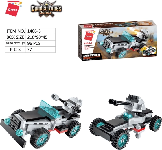 Qman Aircraft Carrier veicolo corazzato 2 in 1