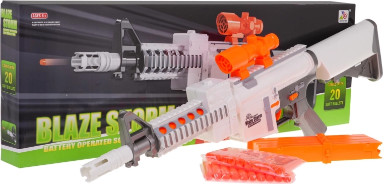 Blaster a schiuma semiautomatico BLAZE STORM – bianco