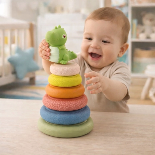 Dinosauro interattivo con squeaker