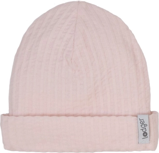 Cappellino in cotone Lodger Beanie Seersucker tan 0–6 mesi