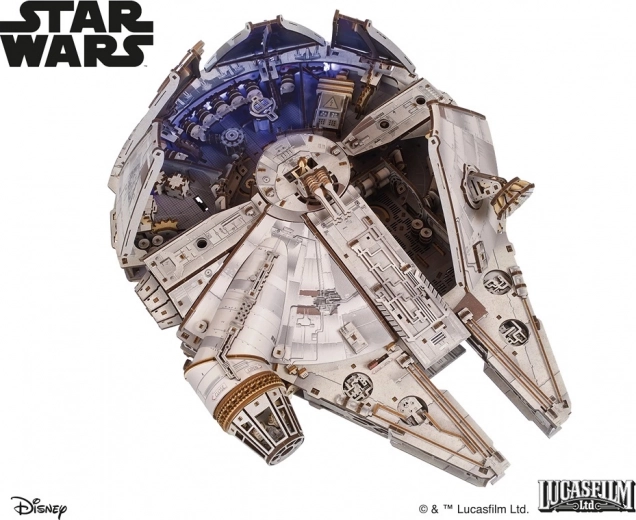 Ugears puzzle meccanico 3D in legno Star Wars Millennium Falcon