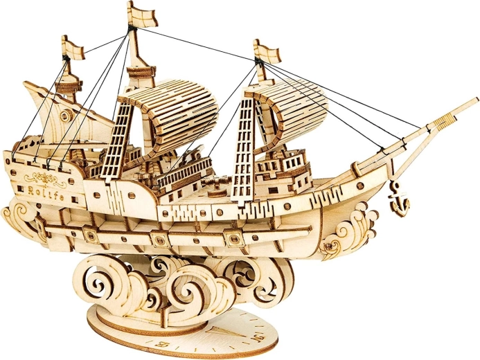 Puzzle in legno 3D Barca a vela ROBOTIME Rolife 118 pezzi