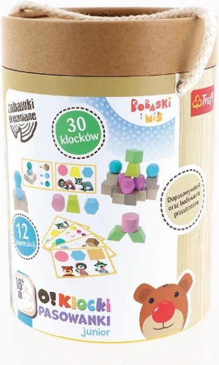 Blocchi di legno a incastro junior Bobaski i Miś