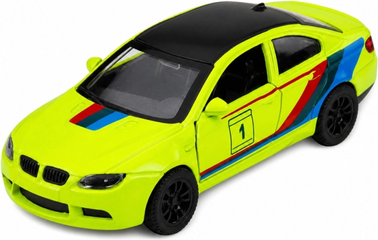 Carrozzeria in metallo e design neon ben visibile