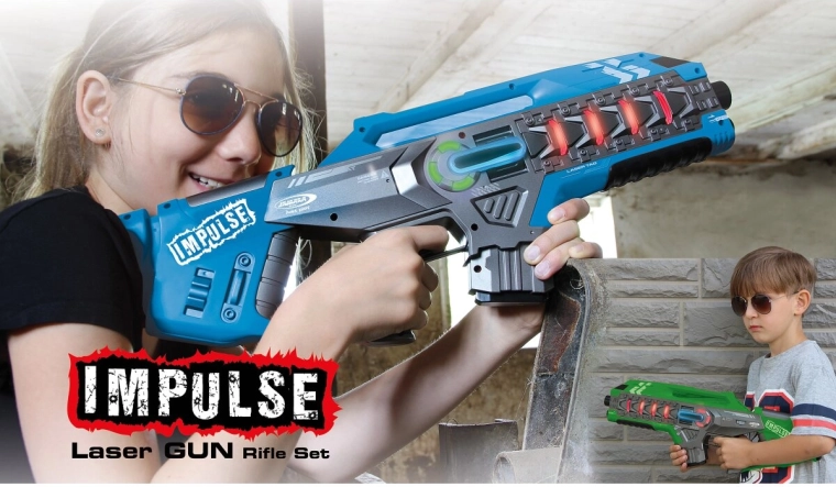 Impulse set di armi laser (blu/verde)