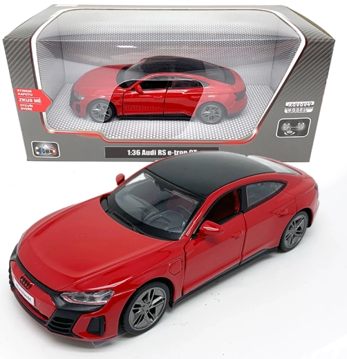 Modello d'auto in metallo 1:36 Audi RS e-tron GT con luci e suoni