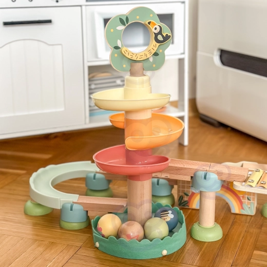 Torre a spirale e discesa fluida