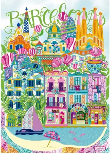 Puzzle EDUCA Car Pintos Barcellona 1000 pezzi