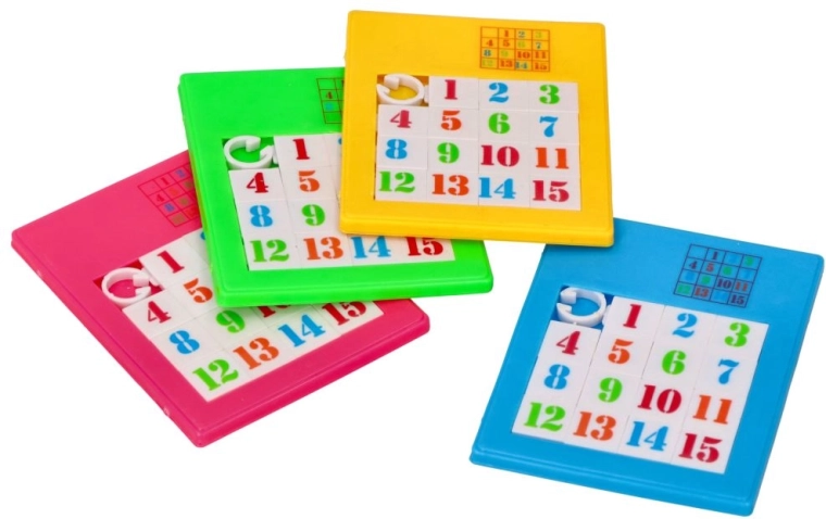 Gioco logico puzzle scorrevole con numeri - 1 pezzo