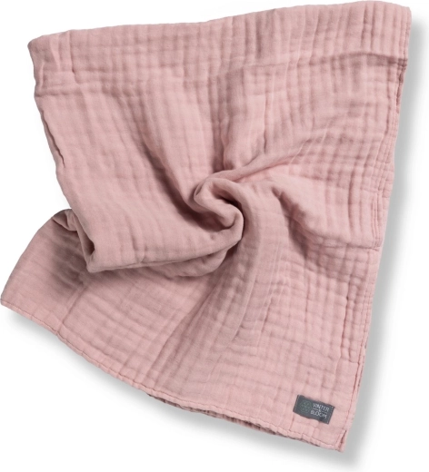 Vinter & Bloom coperta in mussola organica a strati Silver Rose
