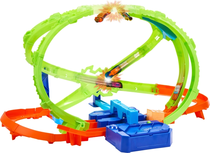 Due loop incrociati e spettacolari passaggi a testa in giù