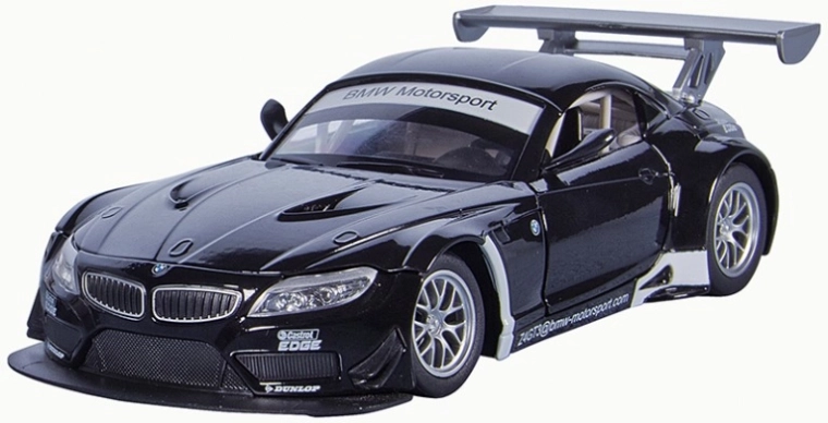 Modello in metallo BMW Z4 GT3 1:32 con luci e suoni