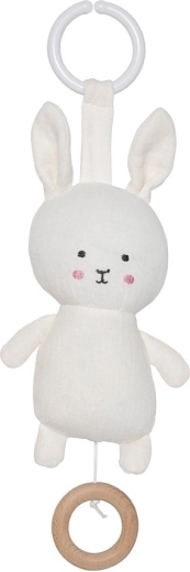 Jabadabado Bunny coniglietto musicale in tessuto bianco
