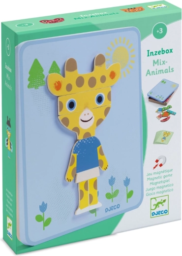 Gioco magnetico Djeco Inzebox mix di animali