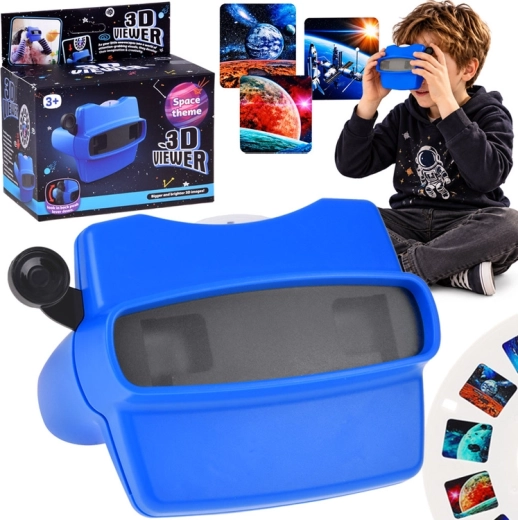 Stereoscopio 3D Kosmos con 14 immagini dello spazio