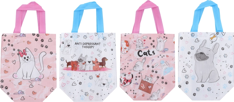 Borsa regalo S 22,5x21,5x11,5 cm per bambini - tessuto non tessuto