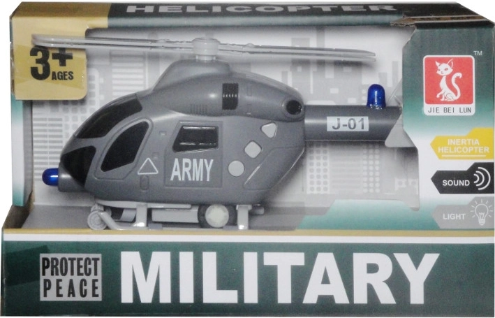 Elicottero di soccorso in plastica con luci e suoni