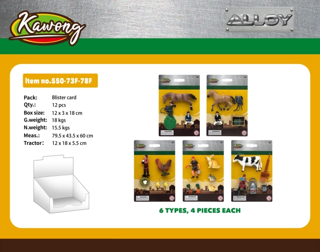 Animaletto con personaggino – set di gioco