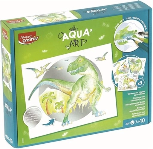 Maped Creativ AquaArt disegni ad acquerello dinosauri