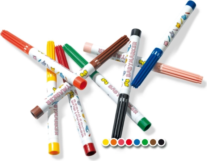 8 colori allegri per i primi disegni