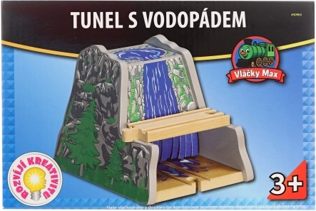 Tunnel in legno Maxim con cascata
