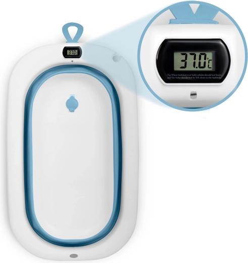 Termometro elettronico con LCD chiaro e tappo di sicurezza