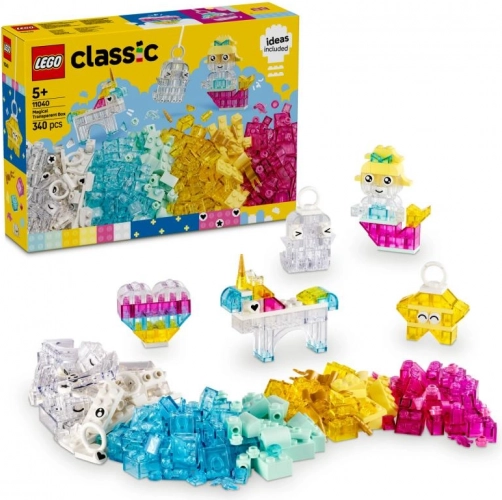 LEGO Classic set magico con mattoncini trasparenti