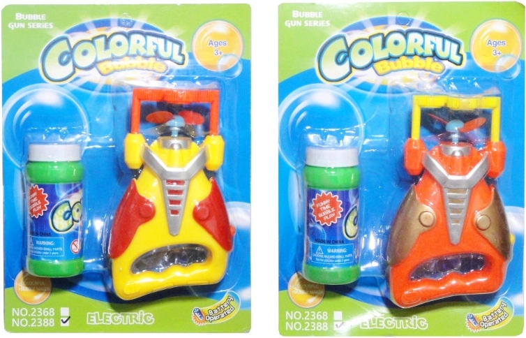 Pistola per bolle di sapone con ciotola e soluzione