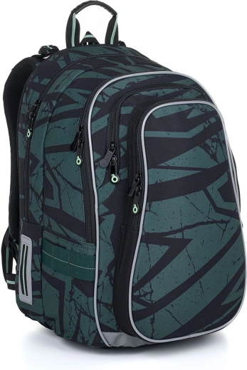 Zaino scolastico Topgal Lynn verde pietra