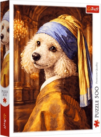 Puzzle 500 pezzi Barboncino con la perla