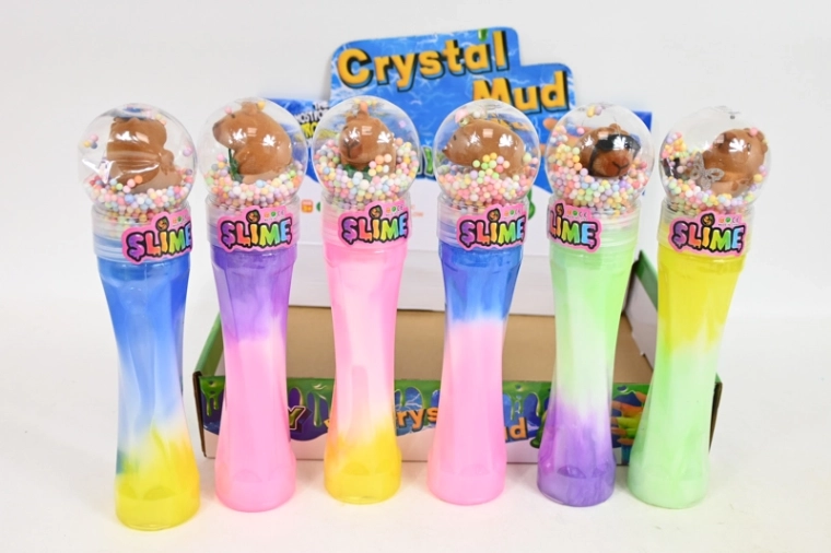 Capibara slime antistress con palline 26 cm