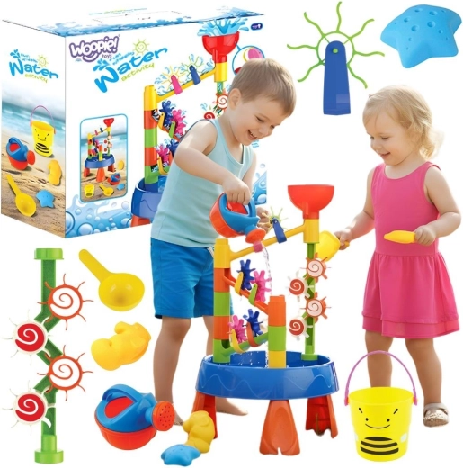 Tavolo d’acqua WOOPIE 2 in 1 con cascata e sabbiera