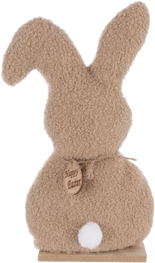 Morbido coniglietto in peluche su base stabile