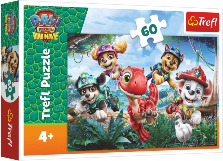 Puzzle Paw Patrol (Tlapková patrola) Dino Movie – Salvataggio dei dinosauri, 60 pezzi