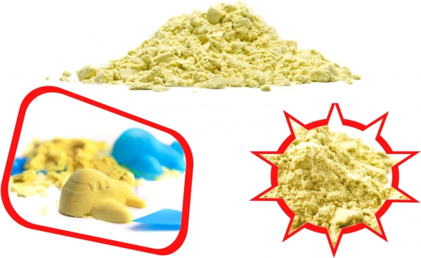 Sabbia cinetica magica per bambini 1 kg – Giallo