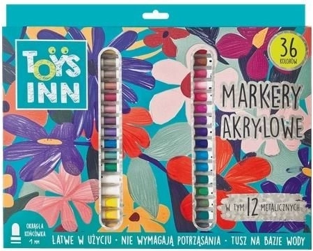Marcatori acrilici TOYSINN – set da 36 colori
