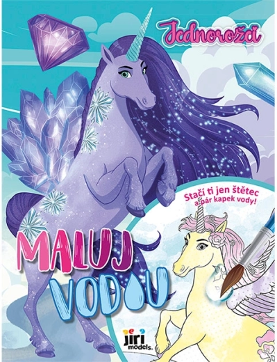 Libro da colorare con acqua A4 – Unicorni