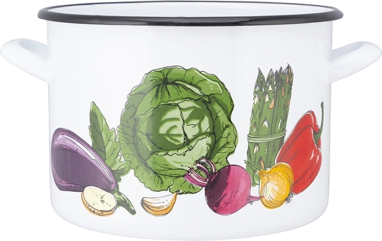 Pentola smaltata con coperchio 4,4 l 20 cm