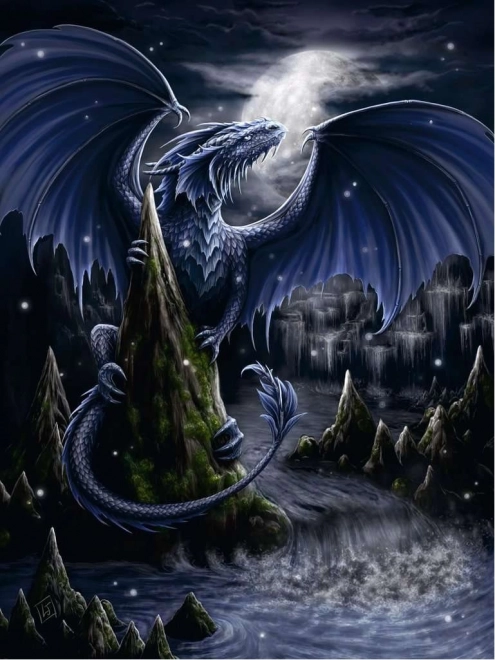 Puzzle 1500 pezzi drago nero Ravensburger