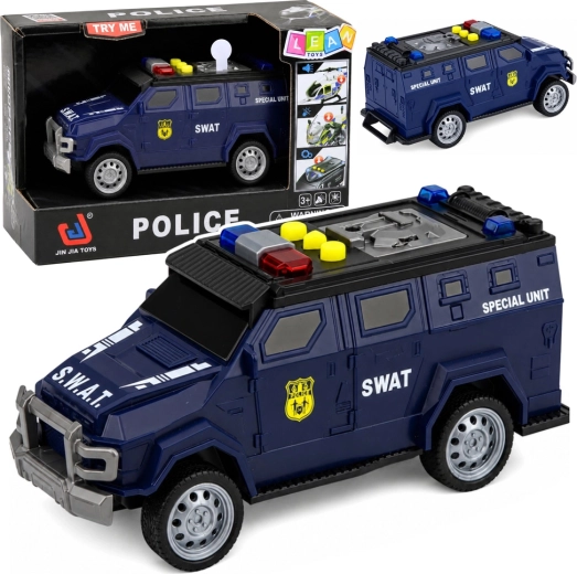 Auto unità SWAT con luci e suoni 1:32, 15 cm - 1 pezzo