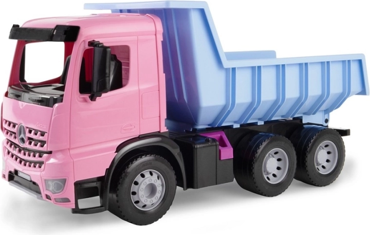 Lena GIGA Trucks camion ribaltabile Mercedes Arocs turchese‑rosa
