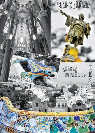 Puzzle Barcellona - collage 1000 pezzi
