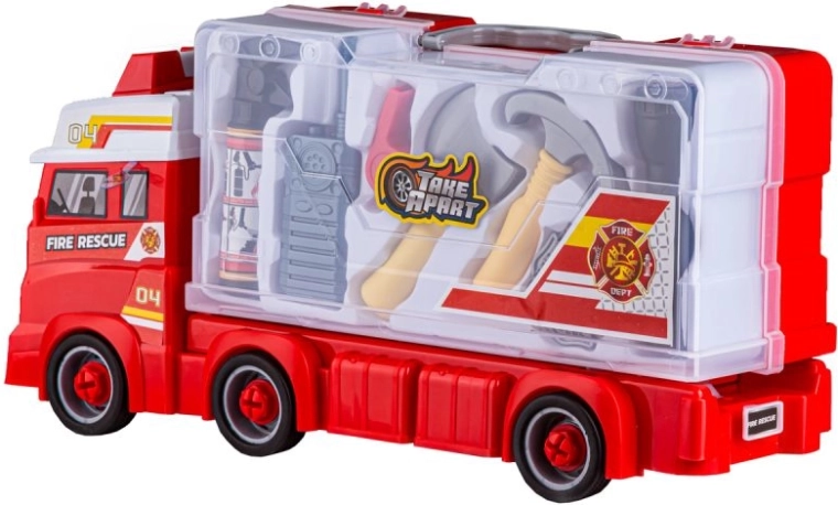 Camion dei pompieri smontabile per piccoli tuttofare