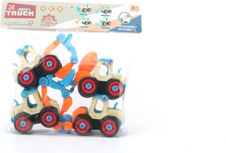 Kit di costruzioni avvitabile Piccolo tuttofare – macchine da cantiere 4 in 1