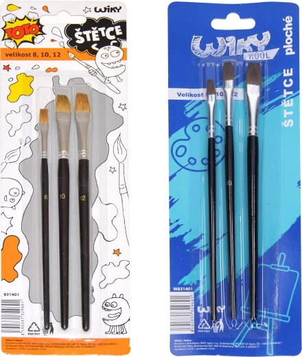 Set di pennelli piatti 3 pz