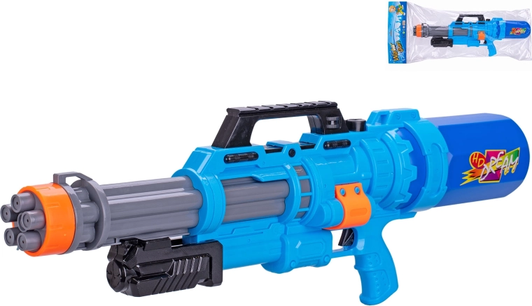 Pistola ad acqua blu con pompa 68 cm
