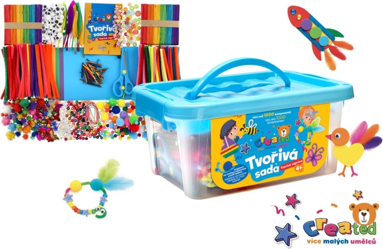 Grande box creativo Created con più di 1000 pezzi
