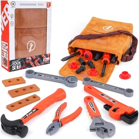 Set di utensili manuali in borsa, 24 pezzi