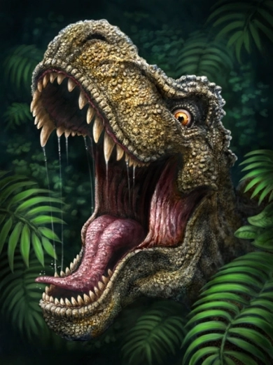 Norimpex pittura con diamanti – dinosauro all’attacco (30 × 40 cm)