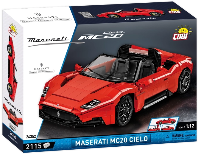 Costruzione Cobi Maserati MC20 Cielo in scala 1:12 (2115 pezzi)